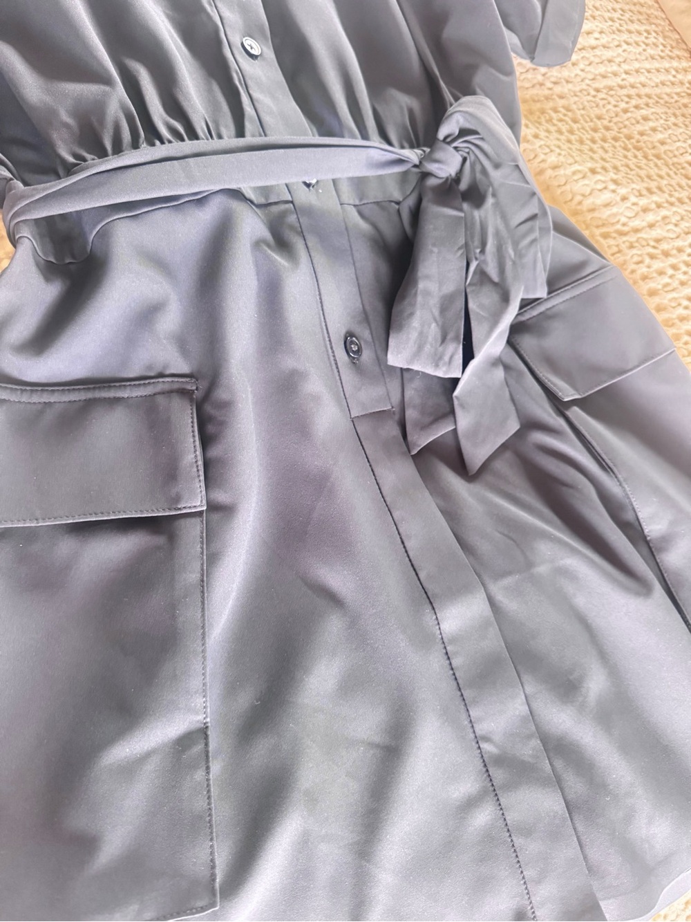 Rhone Mirage Shirt Dress Small Navy Blue UPF 50 Athleisure Travel NWOT - Picture 11 of 12